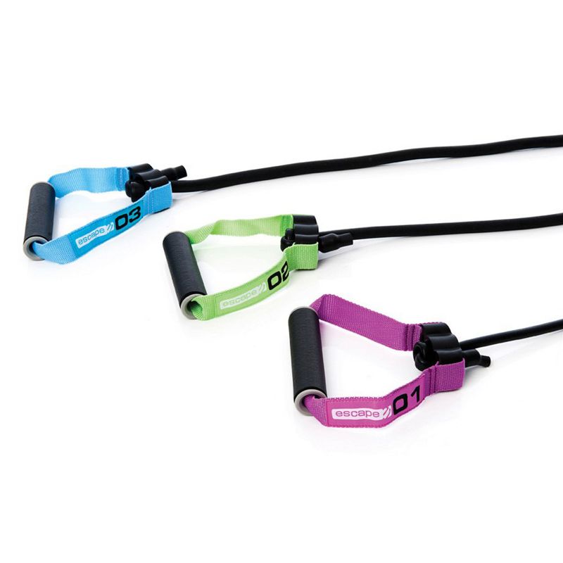 Escape Fitness Lightweight Multi Function Elastic Power 02 Tubes for Conditioning, Flexibility, and Cardio, Green