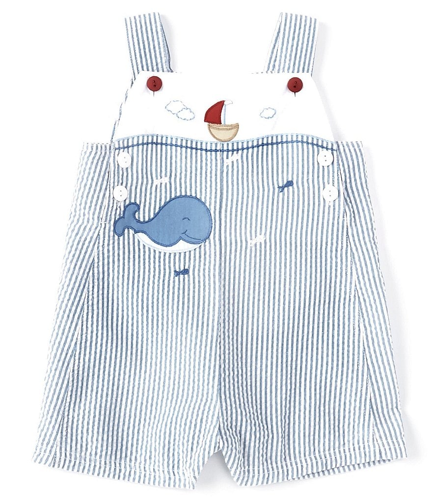Aden + Anais Baby Boys 6-9 Months Long-Sleeve Blue Moon Footed Coverall