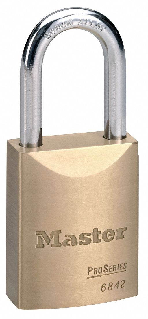 MASTER LOCK 6842D125KA Keyed Padlock,Alike,1-3/4"W