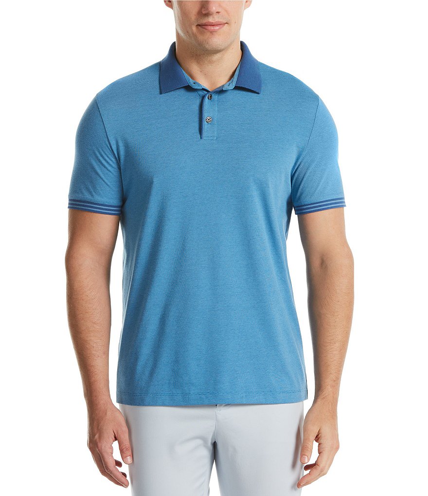 Perry Ellis Big & Tall Iconic Performance Stretch Short-Sleeve Polo Shirt