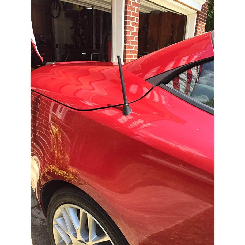 The Original 6 3/4 Inch is Compatible with Lexus IS250 Convertible (2010-2015) - Car Wash Proof Short Rubber Antenna - Internal Copper Coil - Premium Reception - German Engineered