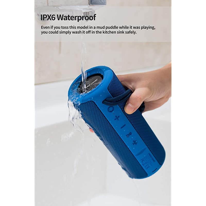 Outdoor Portable Bluetooth Wireless Speaker Waterproof Blue