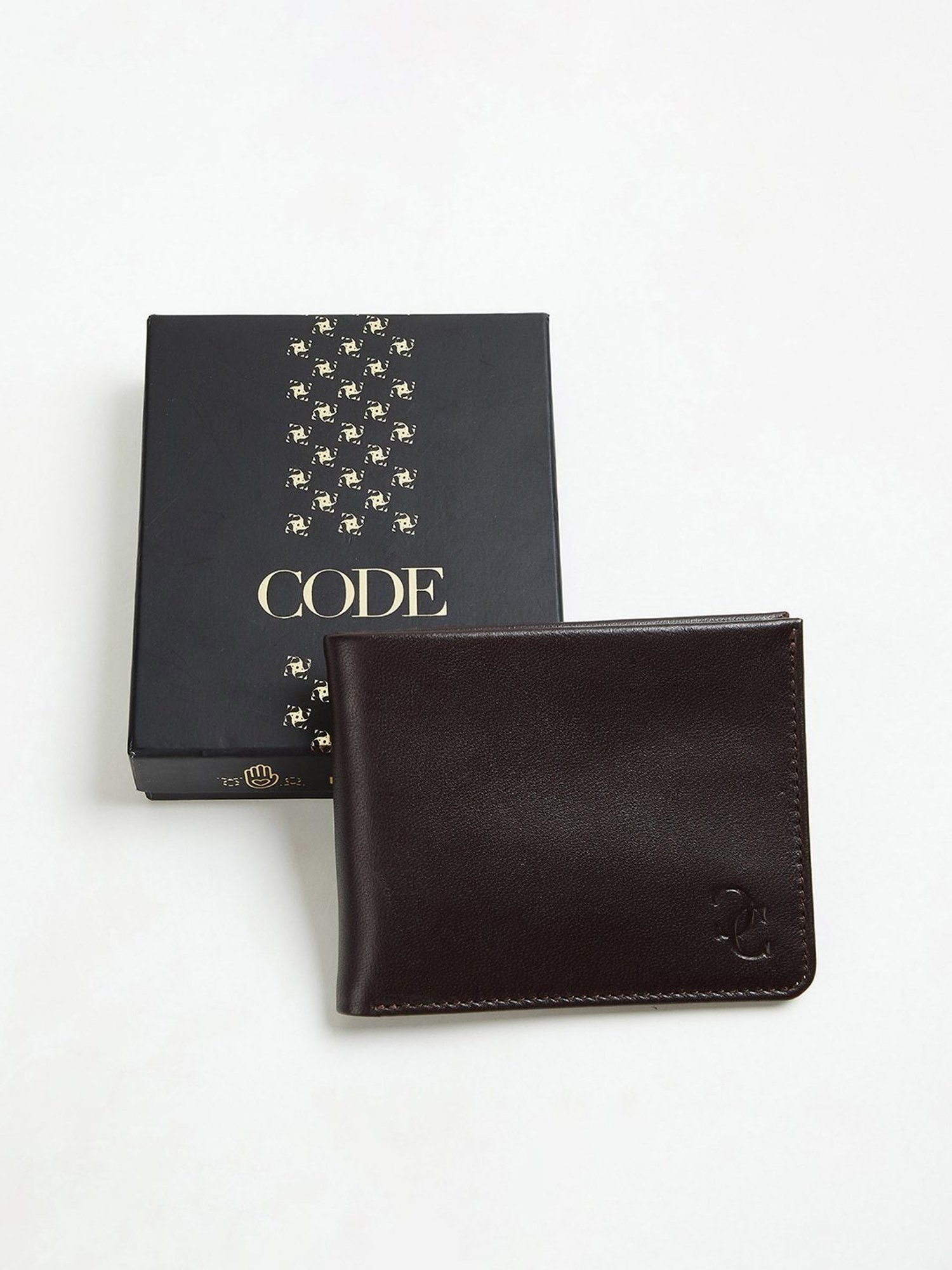 Code by Lifestyle Brown Leather Bi-Fold Wallet for Men