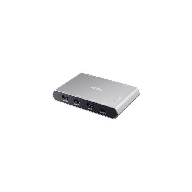 ATEN 2-Port USB-C Gen 2 Sharing Switch with Power Pass-through US3342