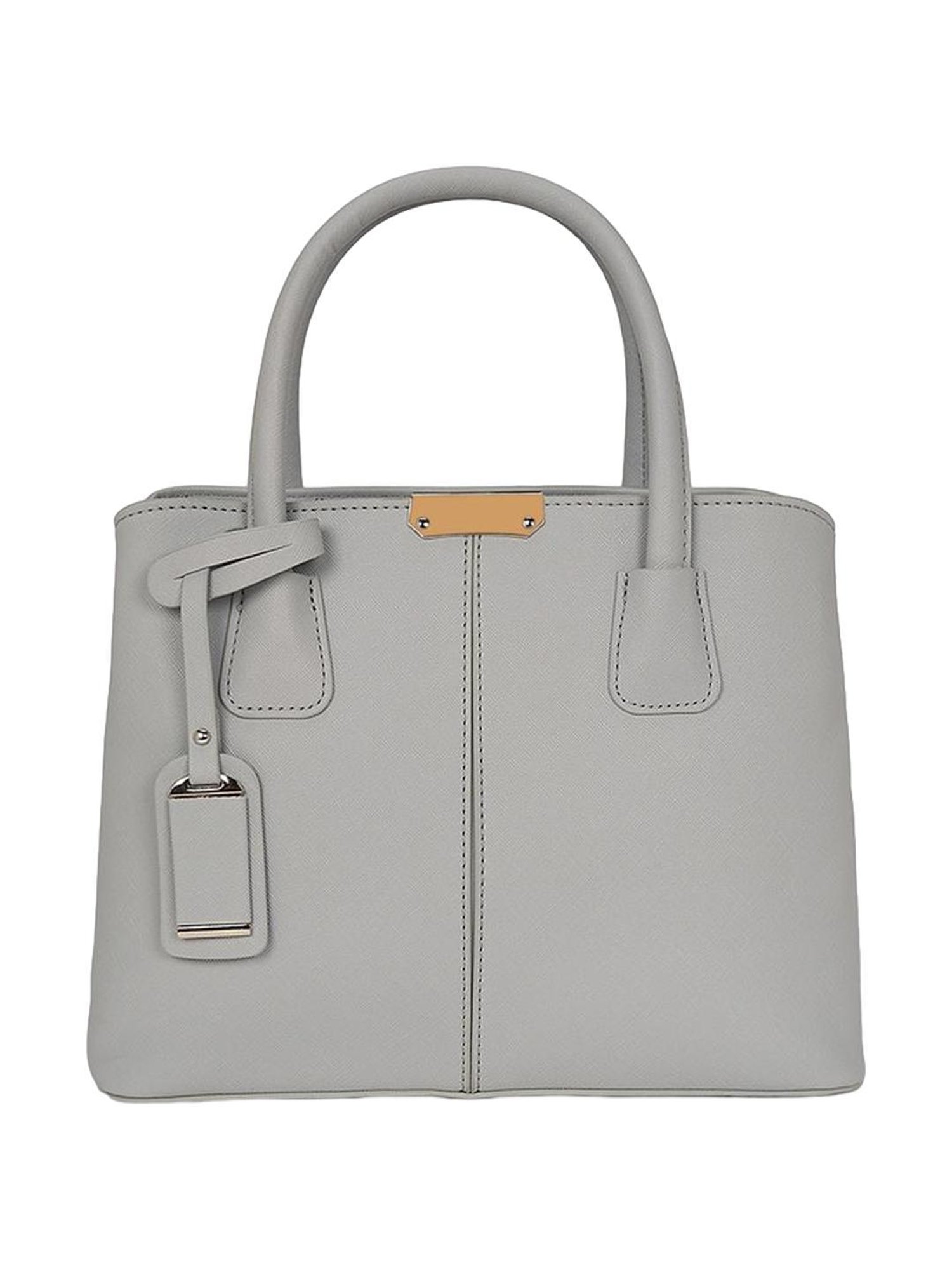 Forever Glam by Pantaloons Grey Solid Handbag