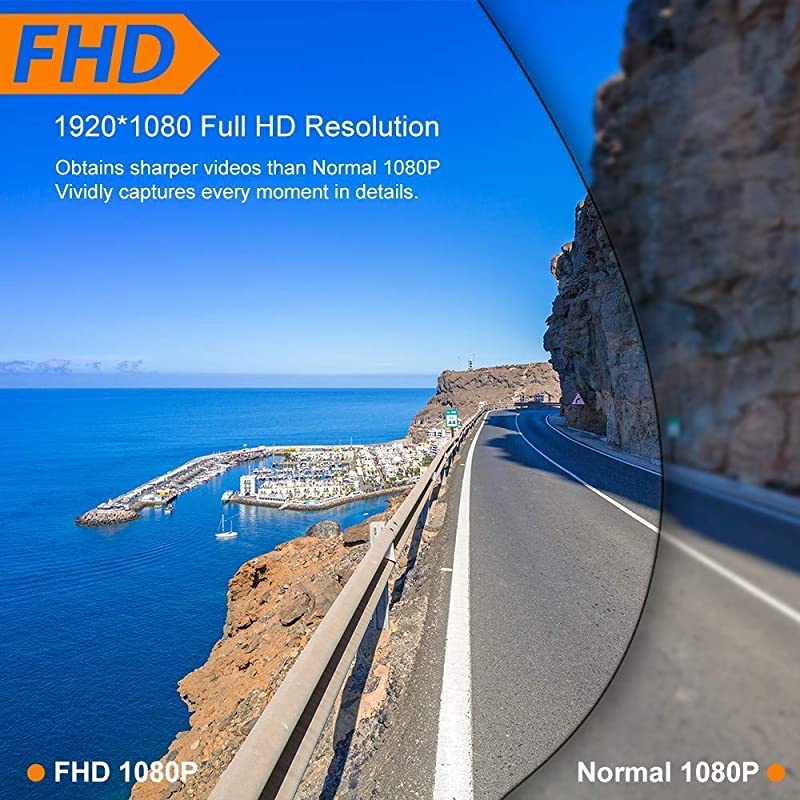 Dash Cams for Cars Front and Rear,  Dashboard Camera with 3 Inch Screen, Car Driving Recorder with F1.8 Night Vision 170&deg;Wide Angle, Loop Recording, G-Sensor Parking Monitor, WDR