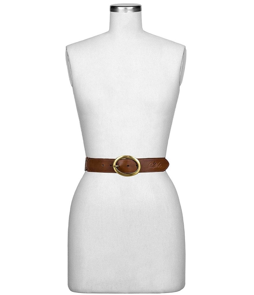 Art N Vintage Black Leather Waist Belt For Women