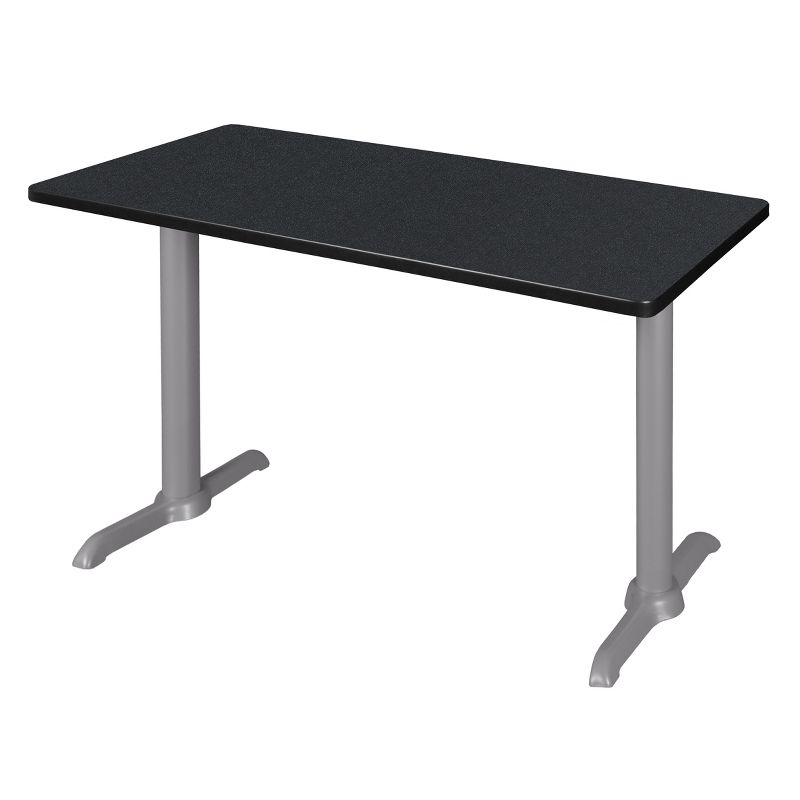 60" Via Training Dining Table Carbon/Gray - Regency