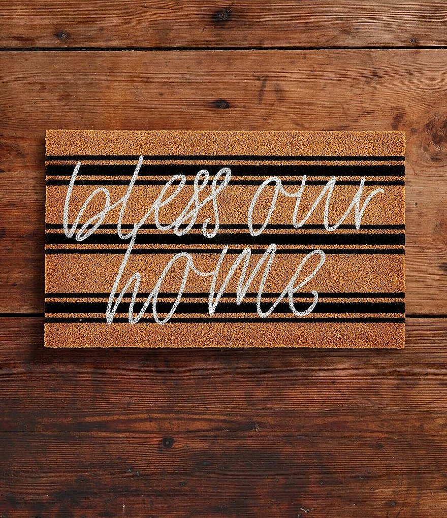 Mud Pie Front Porch Collection Bless Our Home Door Mat