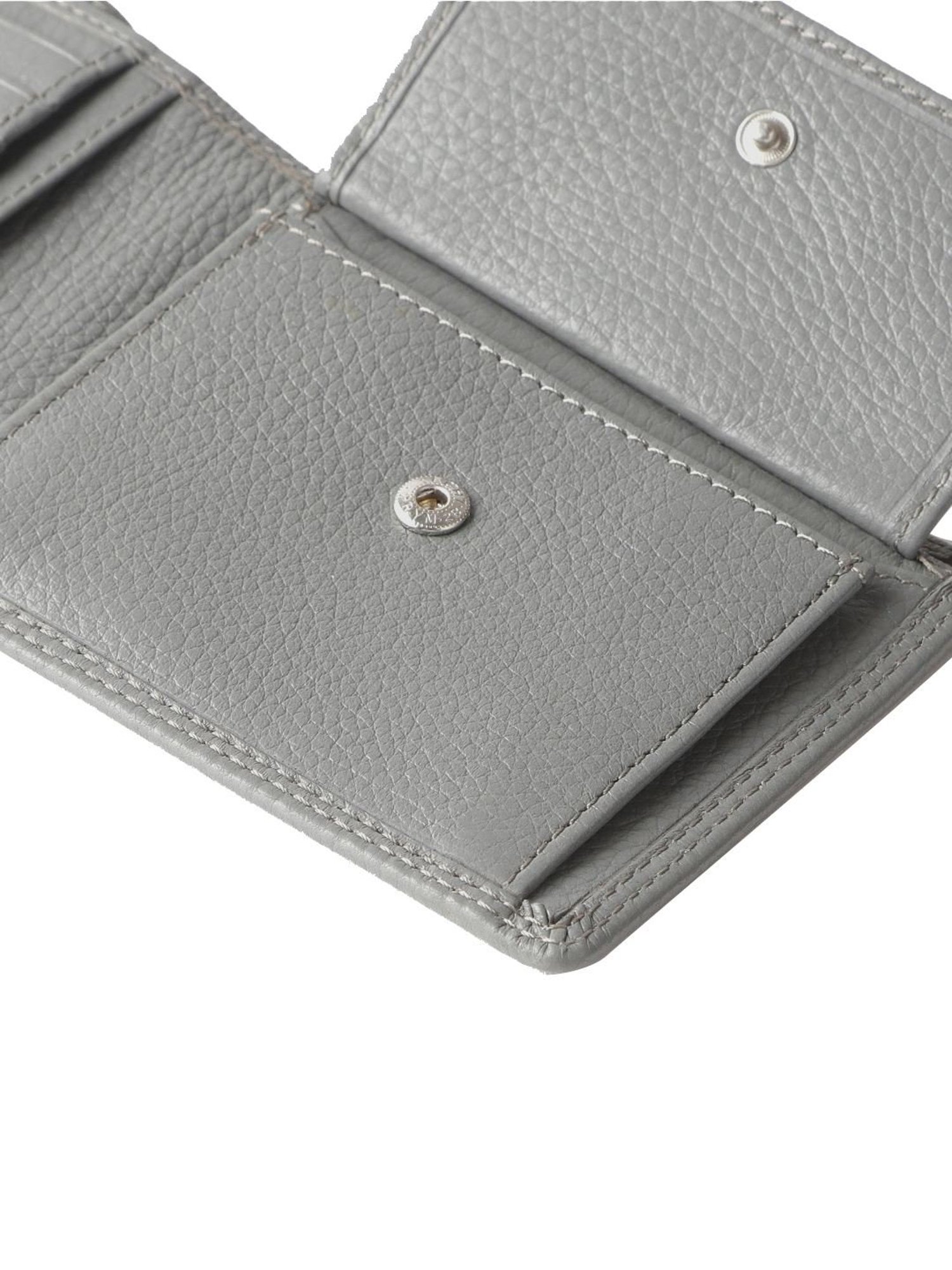 Brown Bear Grey Casual Leather Rfid Bi-Fold Wallet for Men