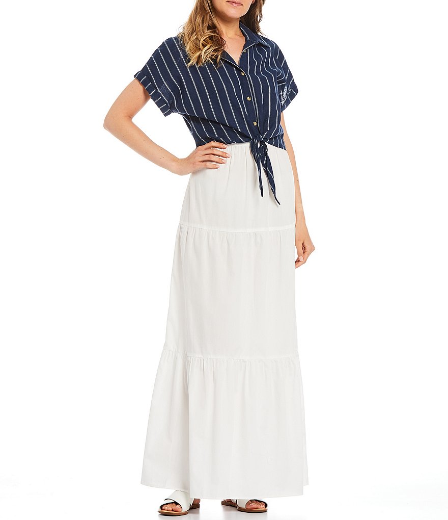 GB Poplin Tiered Skirt