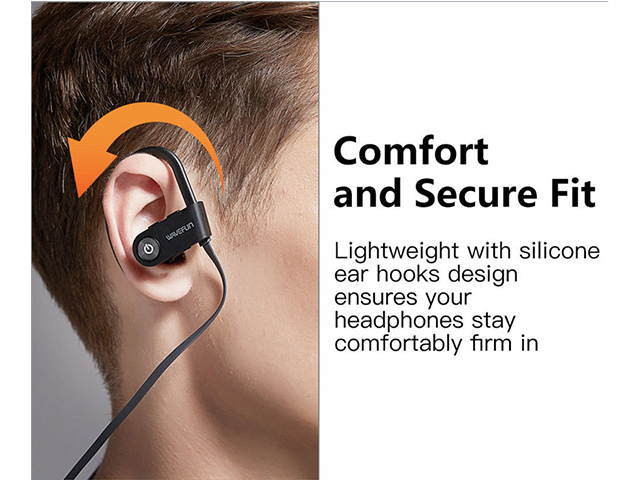 AutofeelSunriseoffice Bluetooth Earphone Headset Wireless Headphone With Mic 3D Bass Stereo Sport Earbuds IPX7 Waterproof For Phone iPhone Samsung Xiaomi