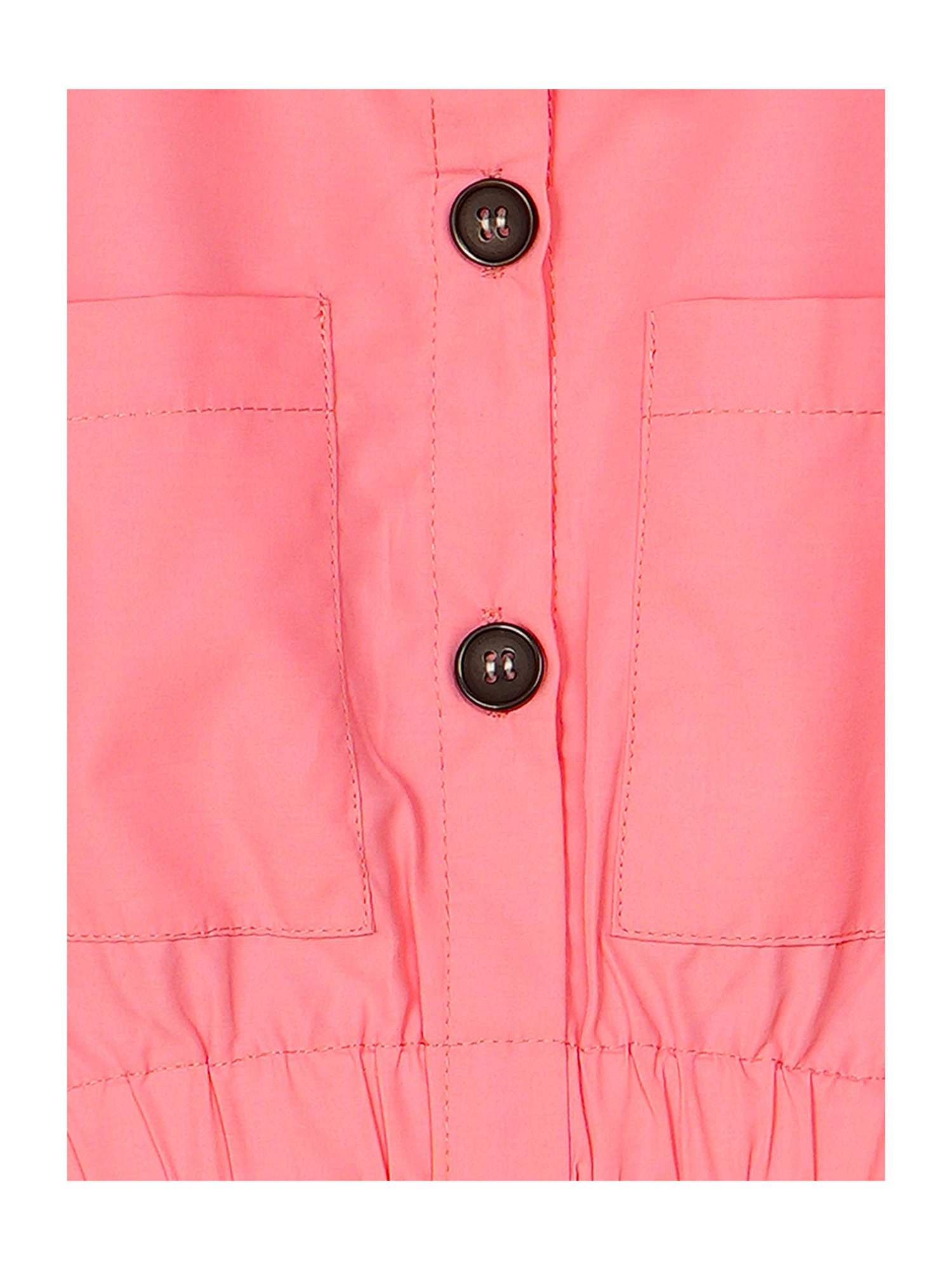 Budding Bees Kids Pink Solid Dress