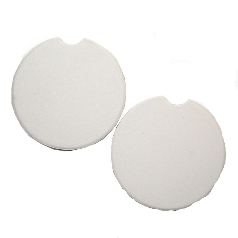 Car Coaster 2.5" Enjoy The Journey Absorbent Flowers  -  Coasters