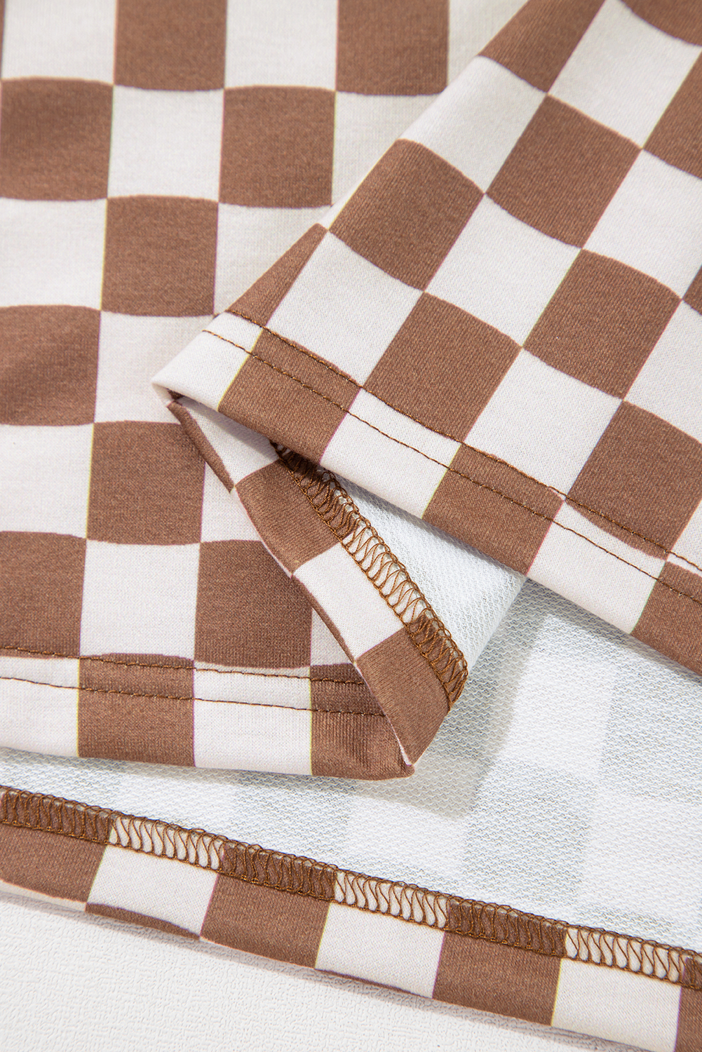 Rose Red Solid Waffle Knit Plus Size Two Piece Shorts Set