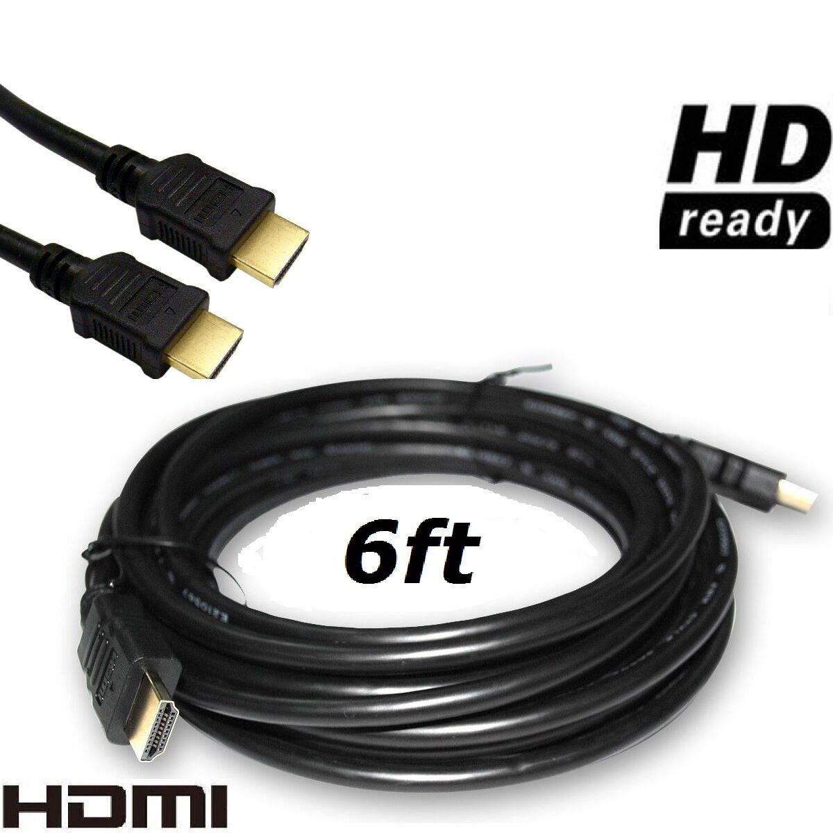 Premium HDMI Cable 6ft 10ft 15ft 25ft 30ft 50ft 75ft 100ft Gold For HD TV lot Us