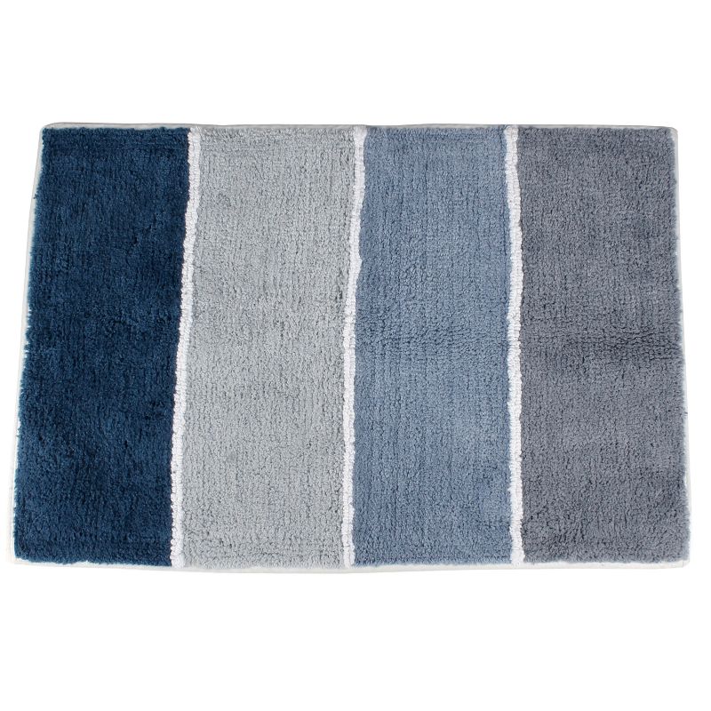 20"x30" Cubes Bath Rug Blue/Gray - SKL Home