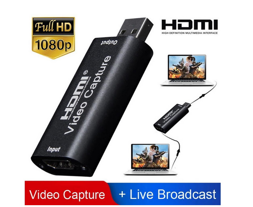 KINGZONE HDMI to USB Video Capture Card 1080P 60Hz Grabber Game/Video Live Streaming