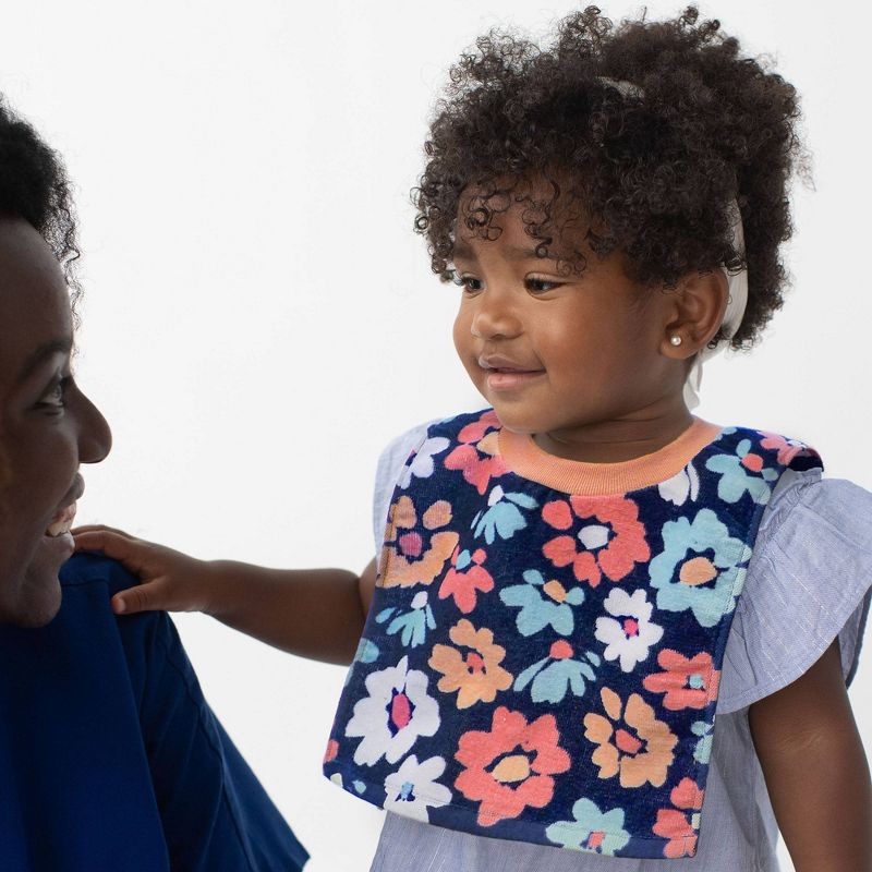 Neat Solutions Printed Pullover Toddler Bib Set Girl - Floral - 3pk