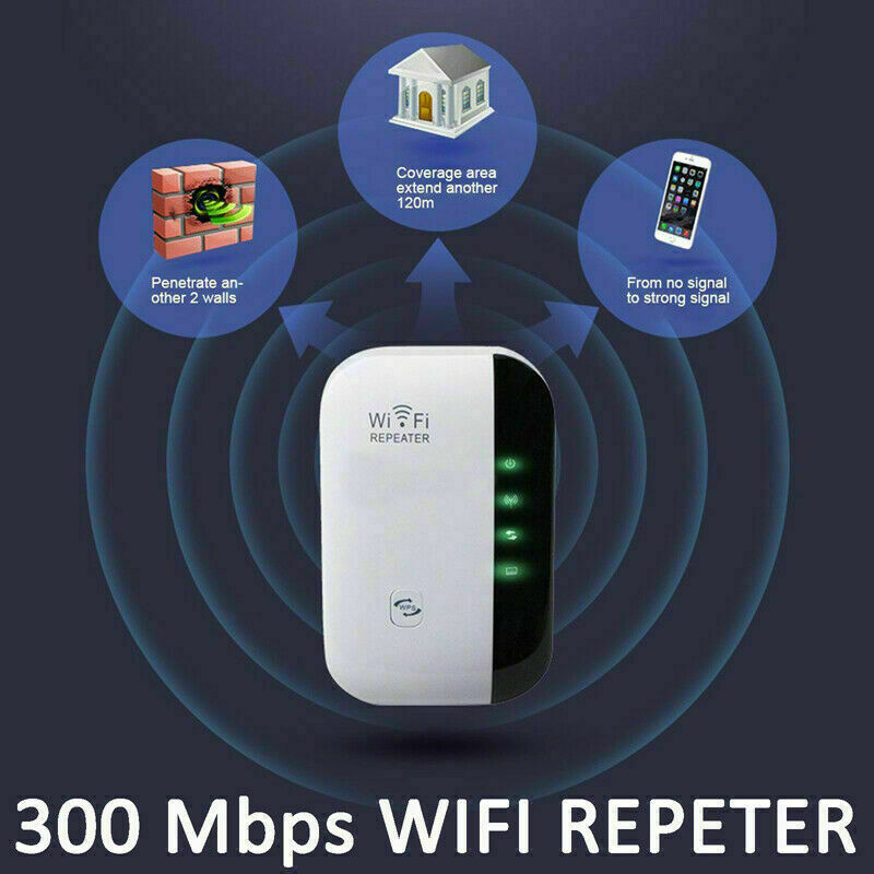 300M Wireless-N Wifi Repeater Router Signal Booster Extender Amplifier