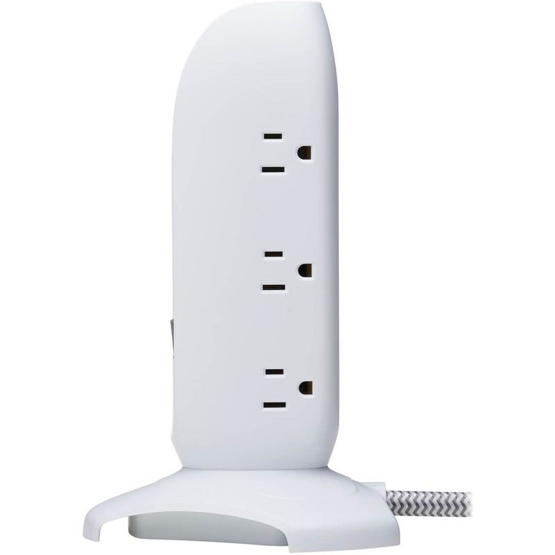 Monoprice 2 Outlet Surge Protector Wall Tap with 2 USB Charging Ports 3.4A, 450 Joules, White