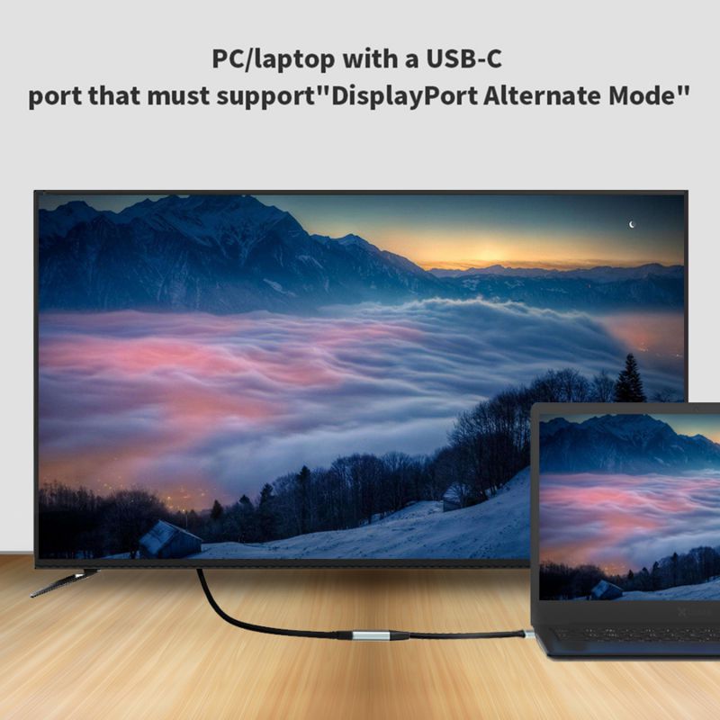 USB C to HDMI Port Adapter 4K@60Hz Converter, WAVLINK Type C to HDMI Female Cable Cord, Portable Connector for Microsoft Windows, Mac OS X, PC/Laptop with Type C (DP Alt Mode), HD Monitors, Projector