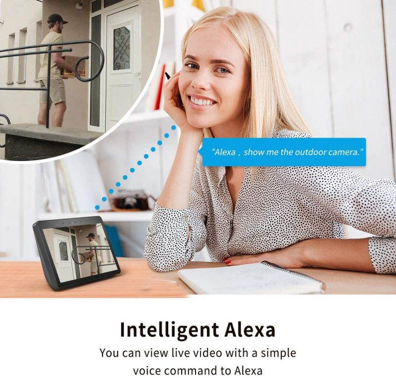 Outdoor Camera Wireless, Foscam 2K 4MP Wireless Outdoor Security Camera, Wireless Cameras with Human-only Detection, Night Vision, IP66 Waterproof, Cloud Storage, Support Alexa, Black