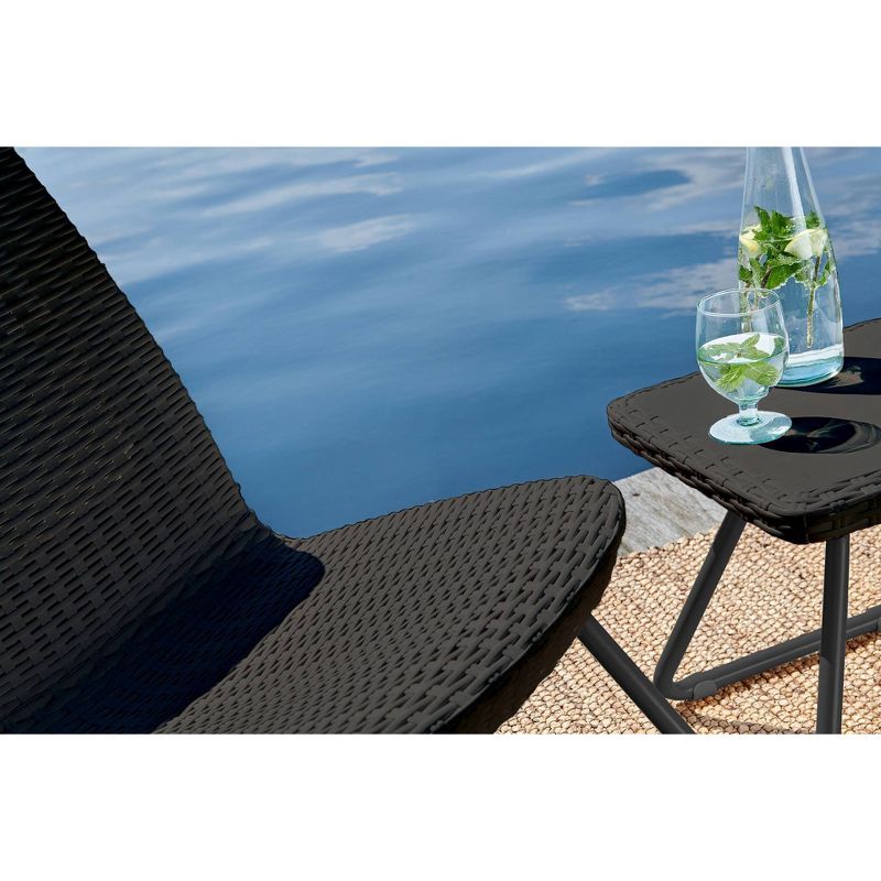 Rio All-Weather Patio Garden Conversation Set 3pc Gray - Keter