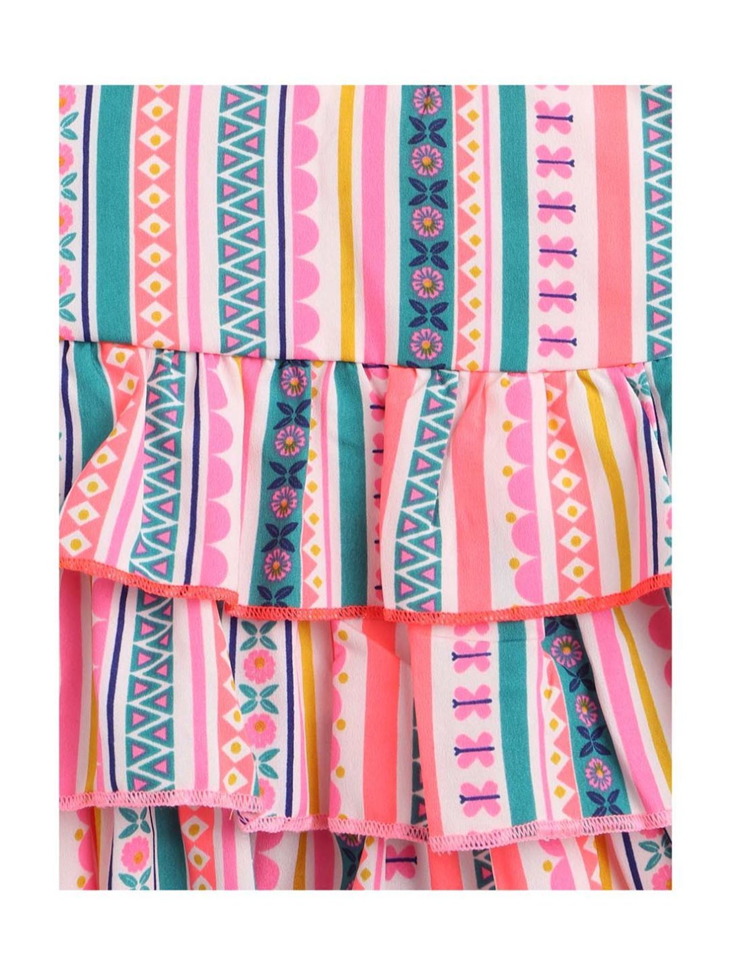 Nauti Nati Kids Multicolor Printed Top with Shorts