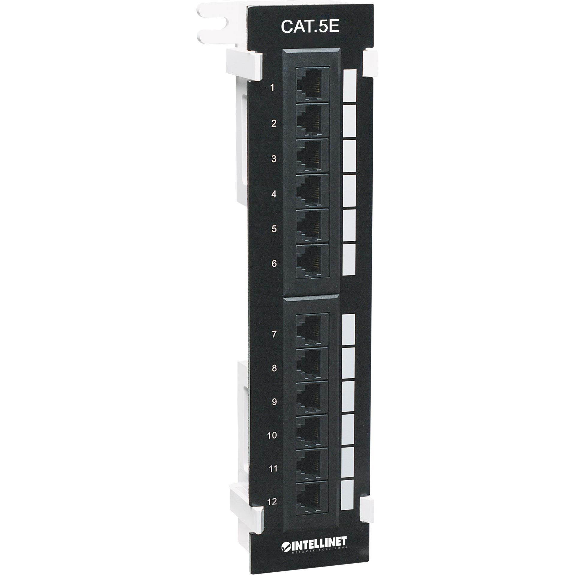 INTELLINET CAT5E WALL-MOUNT PATCH PANEL