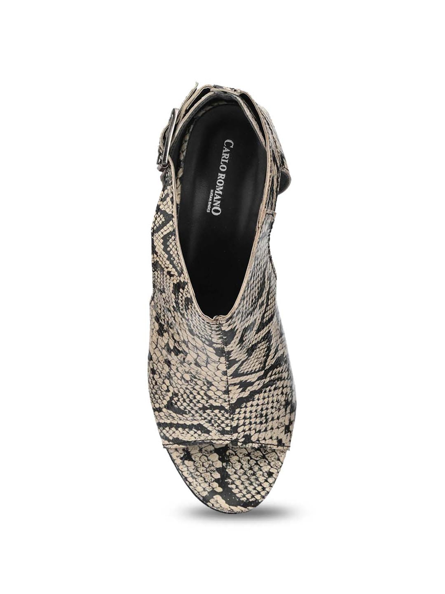 Carlo Romano Women's Beige Back Strap Sandals