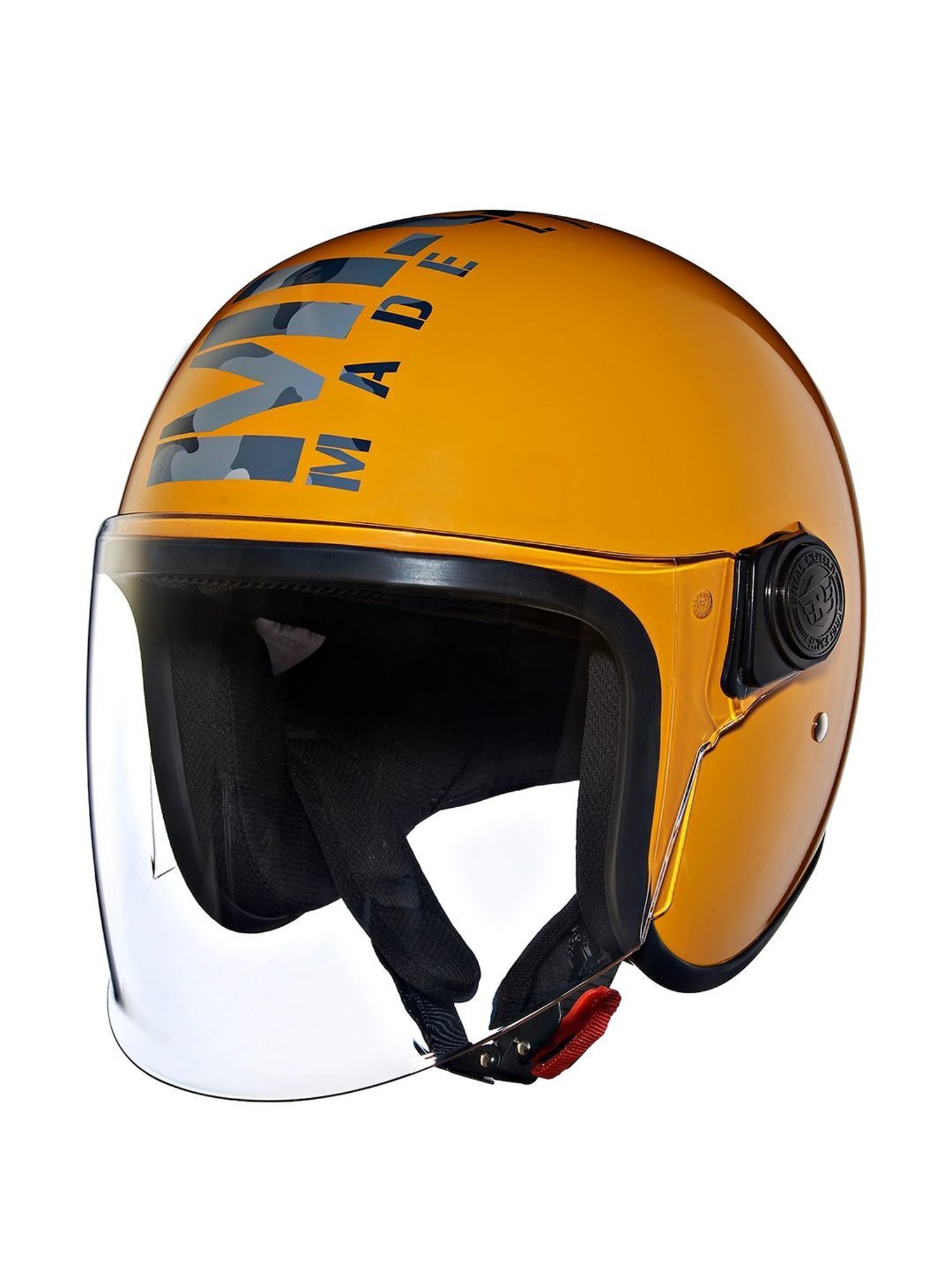 Royal Enfield Gt Yellow Printed Medium Helmet