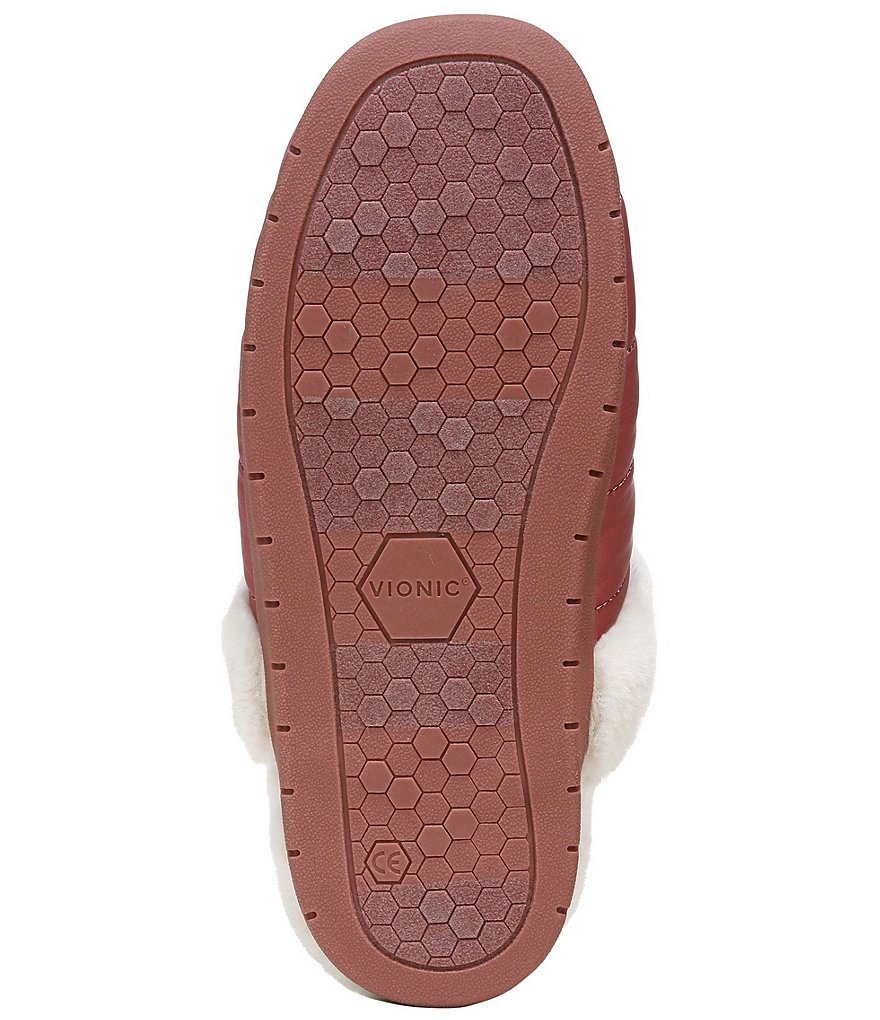 Vionic Josephine Faux Fur Lined Slide-On Slippers