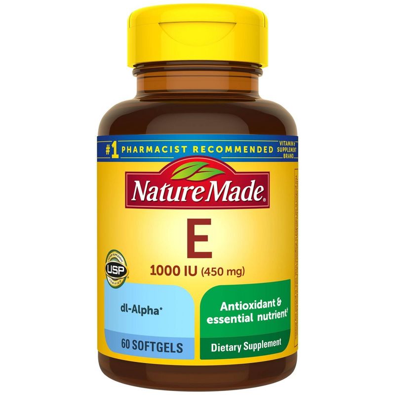 Nature Made Vitamin E 450 mg (1000 IU) dl - Alpha Softgels - 60ct