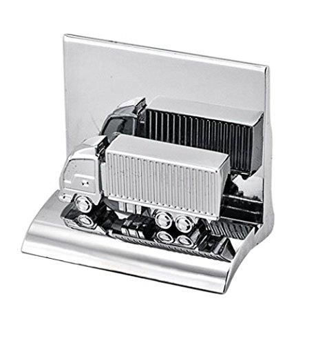 Chrome Metal Business Card Holder - Container