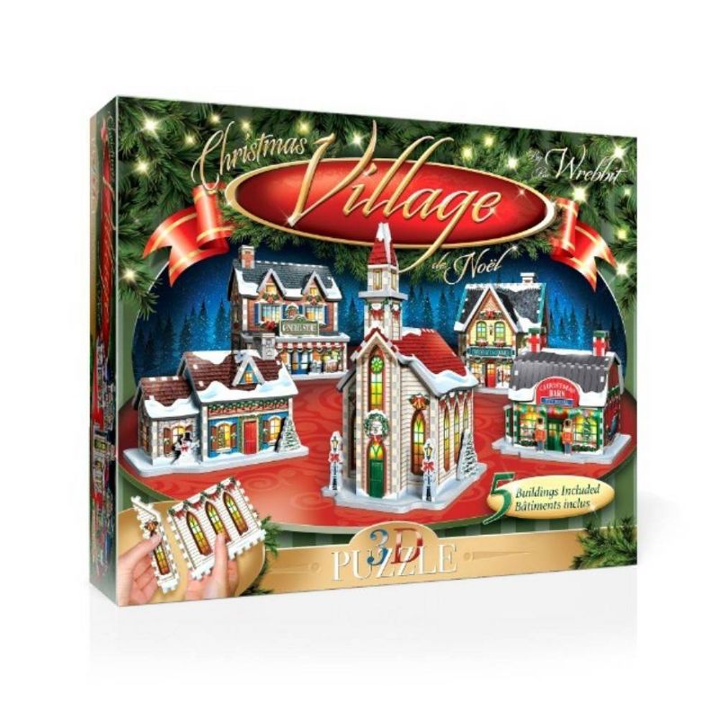 Wrebbit The Christmas Village 3D Panel Puzzle 116pc