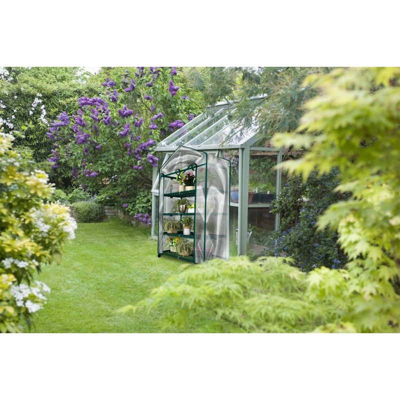 6' x 8' x 7' Nature Greenhouse Forest Green - Palram