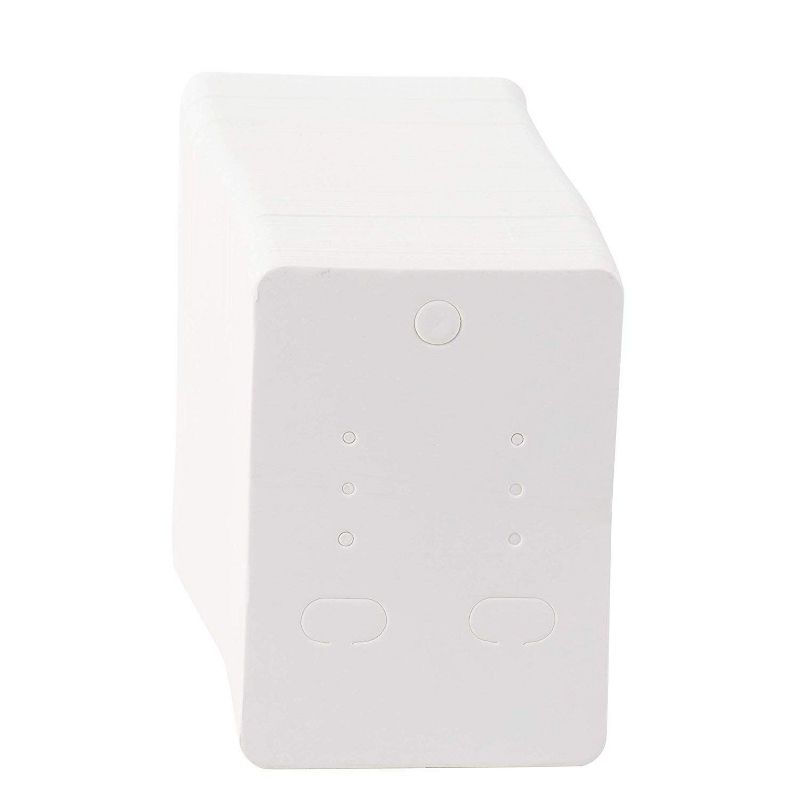 Earring Cards - 200-Pack Hanging Earring Card Holder, Blank Earring Jewelry Display Cards for Ear Studs, Earrings, White, 2 x 2.75 Inches