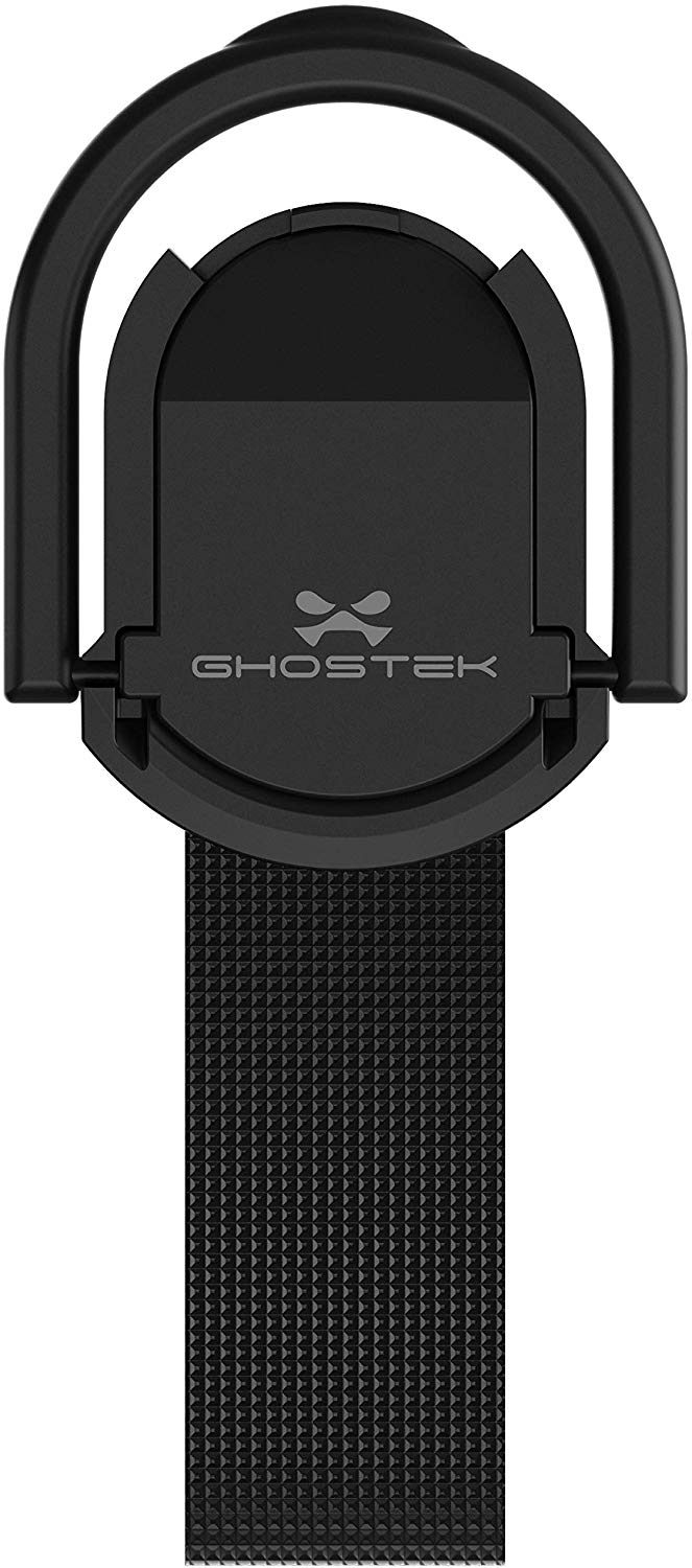 Ghostek Loop Phone Ring Holder Strap with Stand and Smartphone Car Holder Magnet Cute iPhone Grips for Women Perfect for Taking Selfies Removable for Wireless Charging Compatible - (Floral Fuchsia)