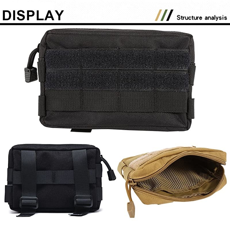 Molle Pouches, Tactical Admin Pouch Compact EDC Utility Gadget Gear Pouch Military Carry Accessory Belt Hanging Waist Bag