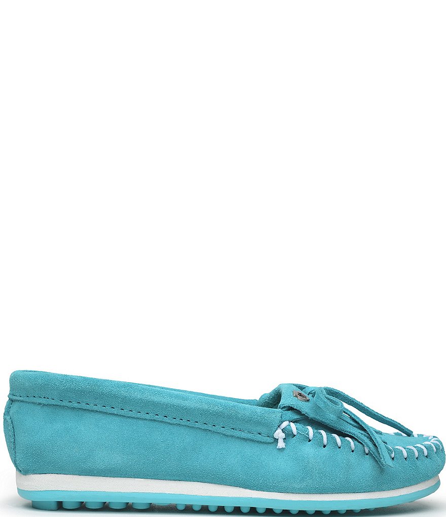 Minnetonka Kilty Plus Suede Moccasins