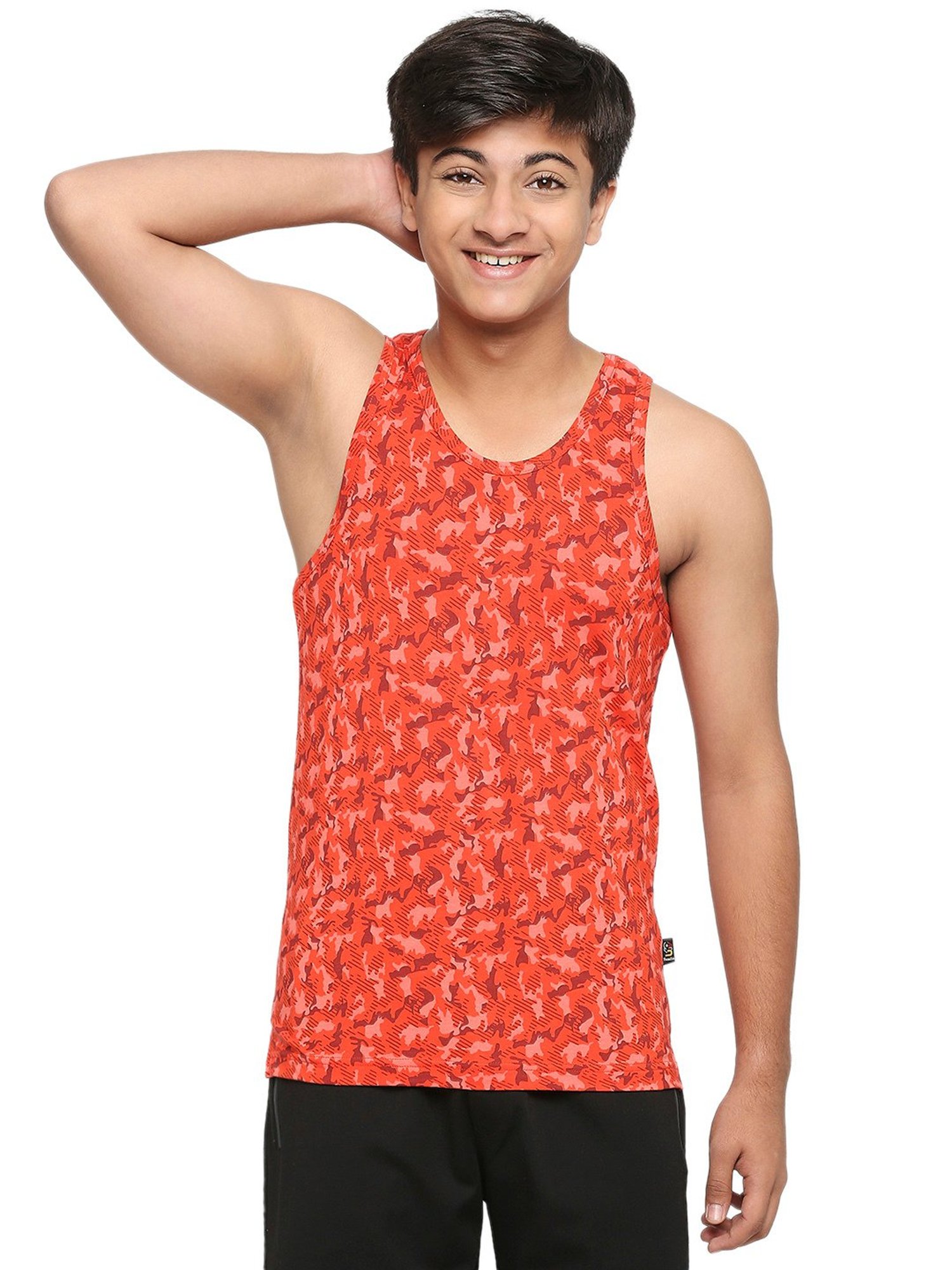 Dollar Bigboss Boys Multicolor Solid Vest (Pack Of 3)