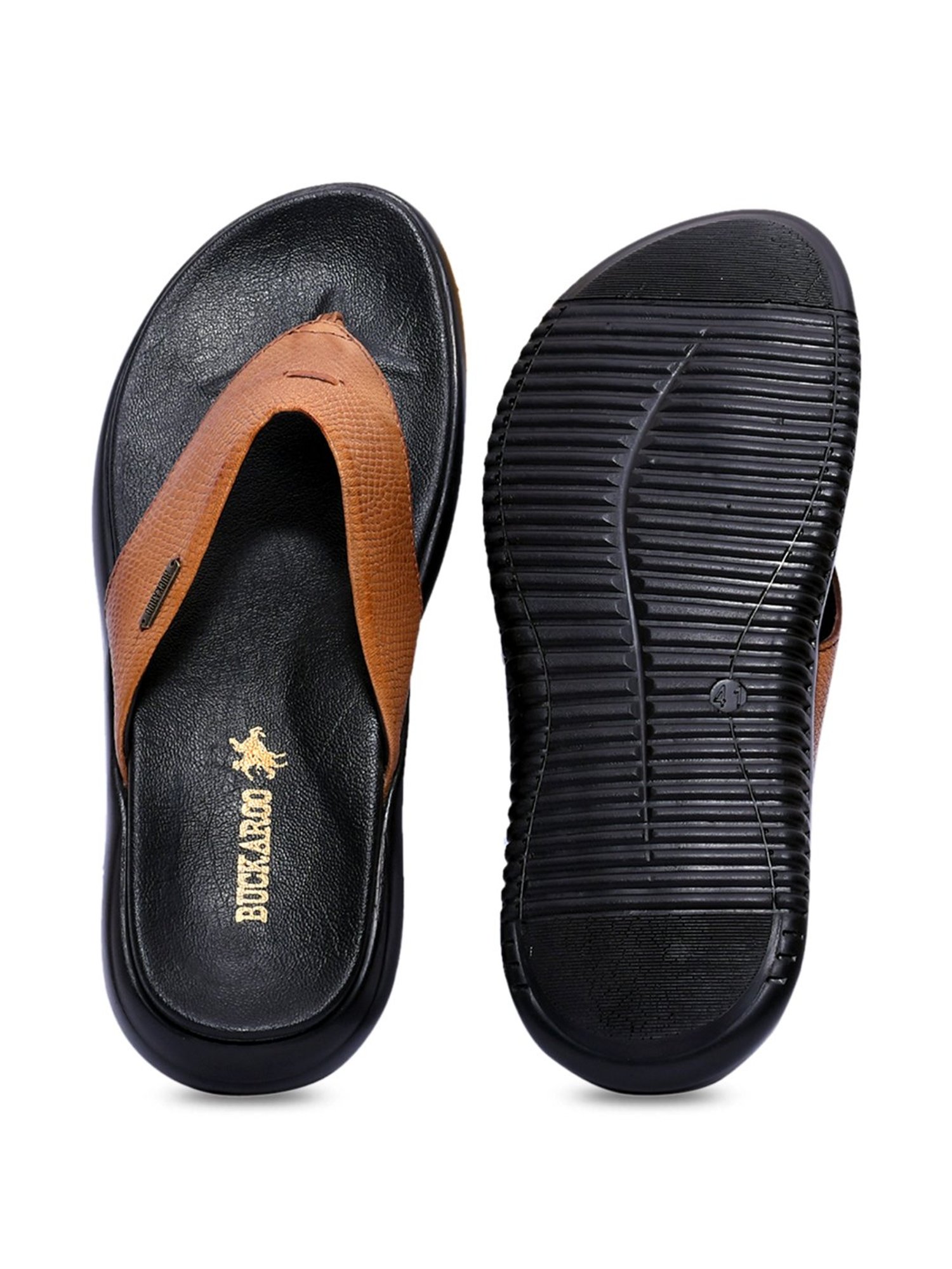 Buckaroo Men's SHURA Tan Thong Sandals