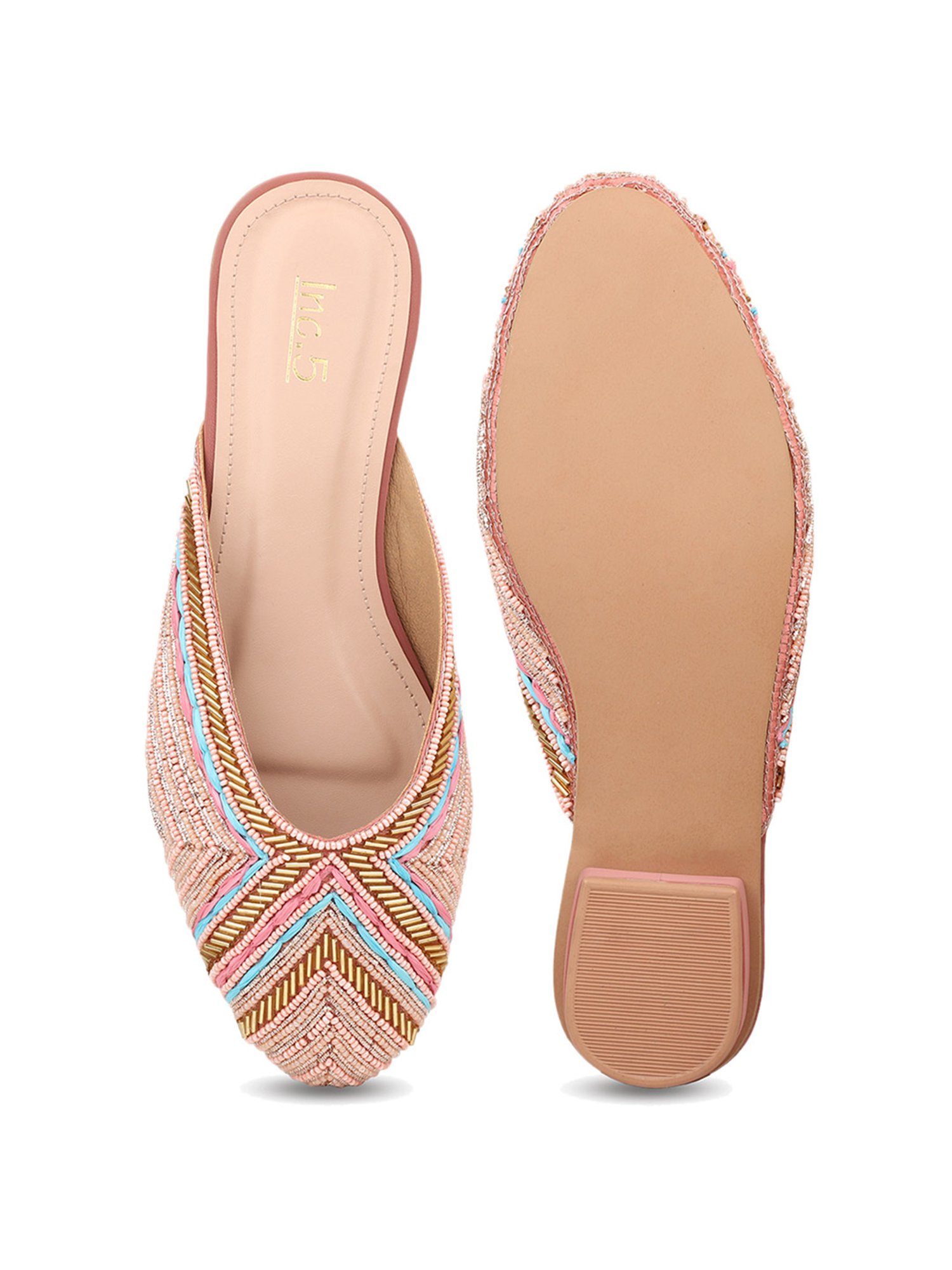 Inc.5 Women's Rose Gold Mule Shoes
