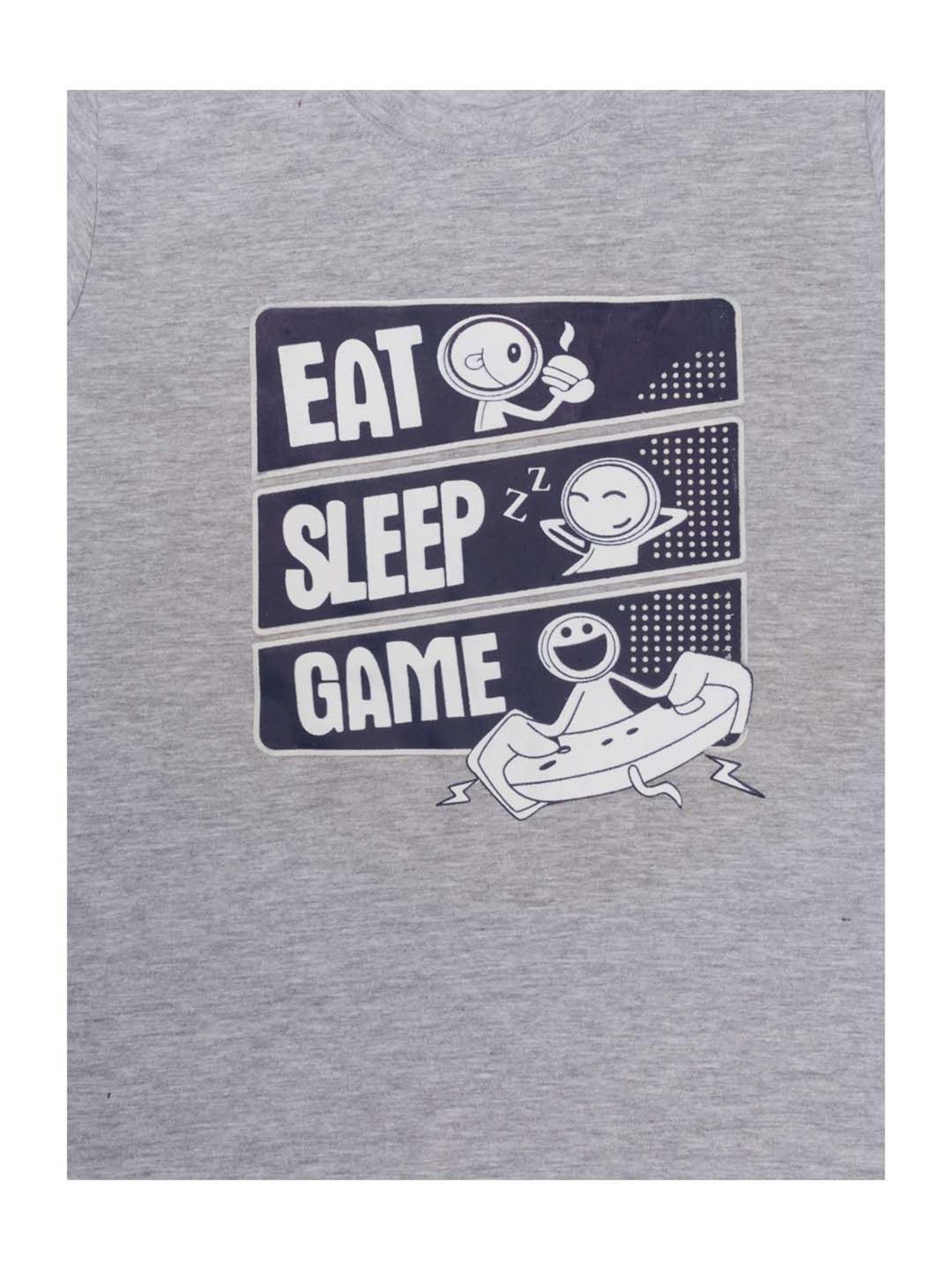 Todd N Teen Kids Navy & Grey Cotton Printed T-Shirt & Shorts - Pack of 2