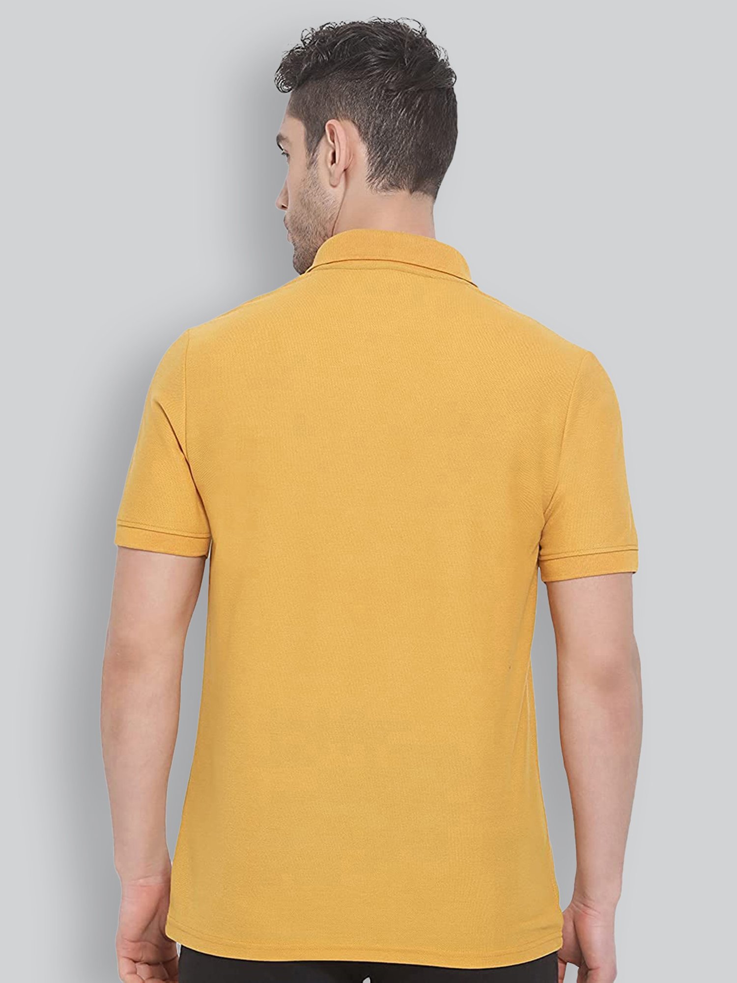 Lux Nitro Mustard Regular Fit Polo T-Shirt