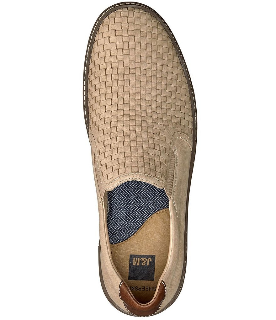 Johnston & Murphy Men's McGuffey Suede Woven Slip-Ons
