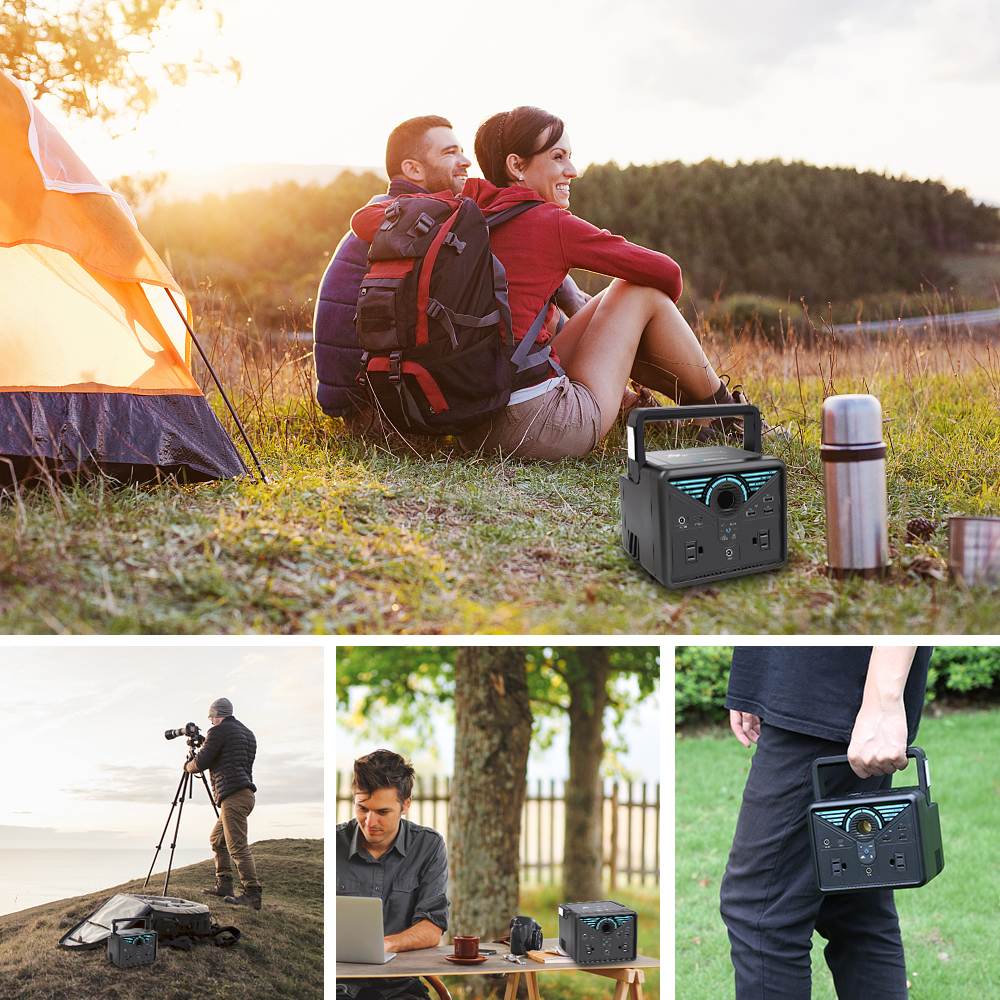 Renogy Phoenix 200 Portable Pure Sine Wave Station, 189Wh Solar Generator, Lithium Backup Supply with Quick Charge USB, Power Delivery Type-C, D-Tape, AC Outlet for CPAP Camping Camcorder