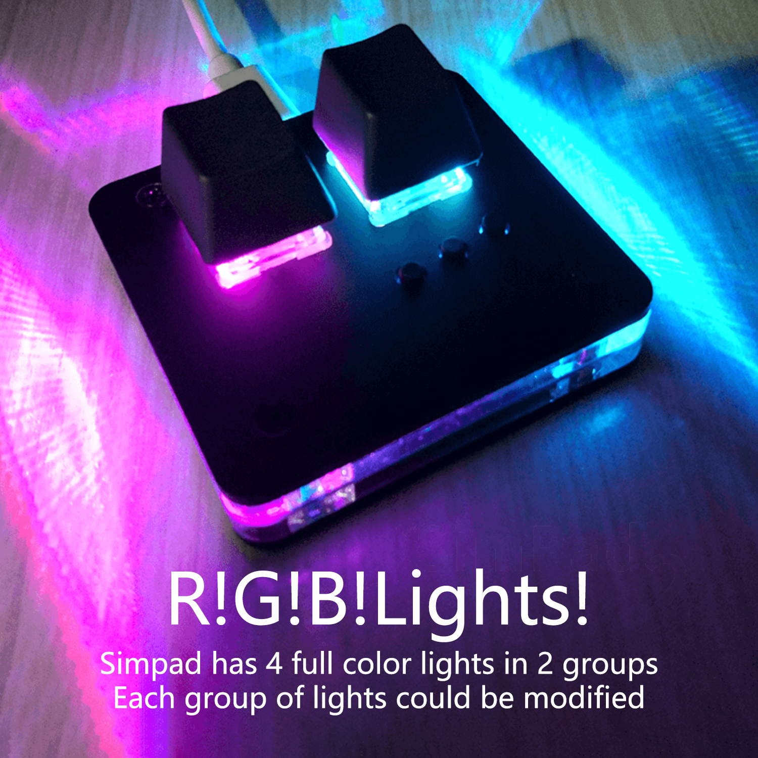 CUUWE SimPad Mini Keyboard Touch Wheel Axle Tester Gaming Keypad Osu support Cheery Mx Red Switch Gaming Mechanical Keyboard game player