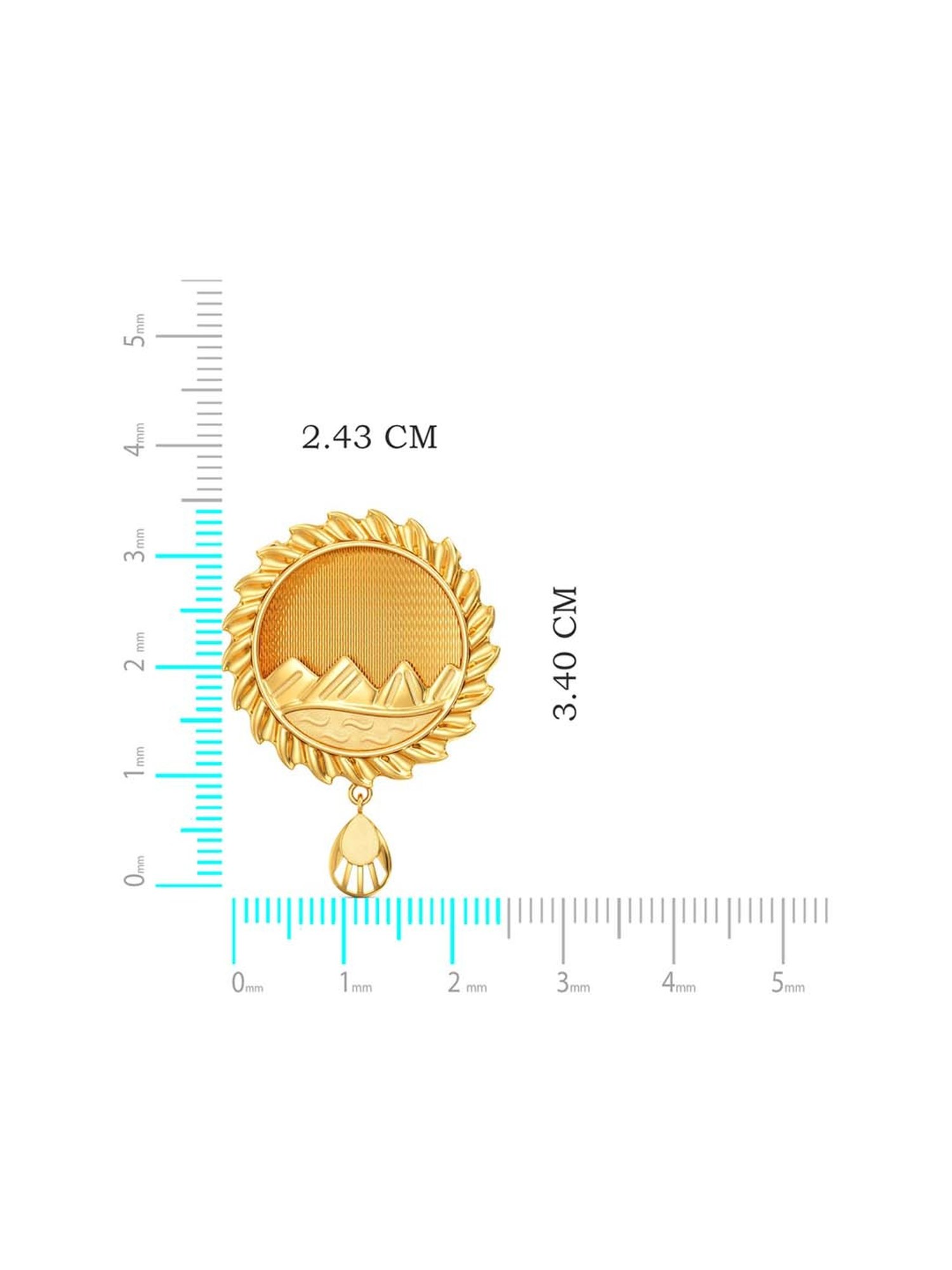 CKC Repouss&iquest; Work Rudraksha Gold Extender Neck Chain: Spiritual Elegance